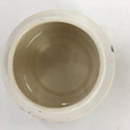 Japanese Ceramic Kutani Ware Lidded Pot Jar Tsubo Vtg Pottery Flower Pattern PP5
