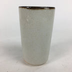 Japanese Ceramic Kutani Ware Teacup Yunomi Vtg Blue Iris Design Sencha TC229