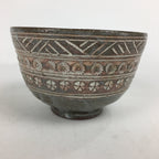 Japanese Ceramic Kyo Ware Mishima Green Tea Bowl ChawanTea Ceremony PX569