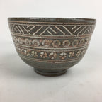 Japanese Ceramic Kyo Ware Mishima Green Tea Bowl ChawanTea Ceremony PX569