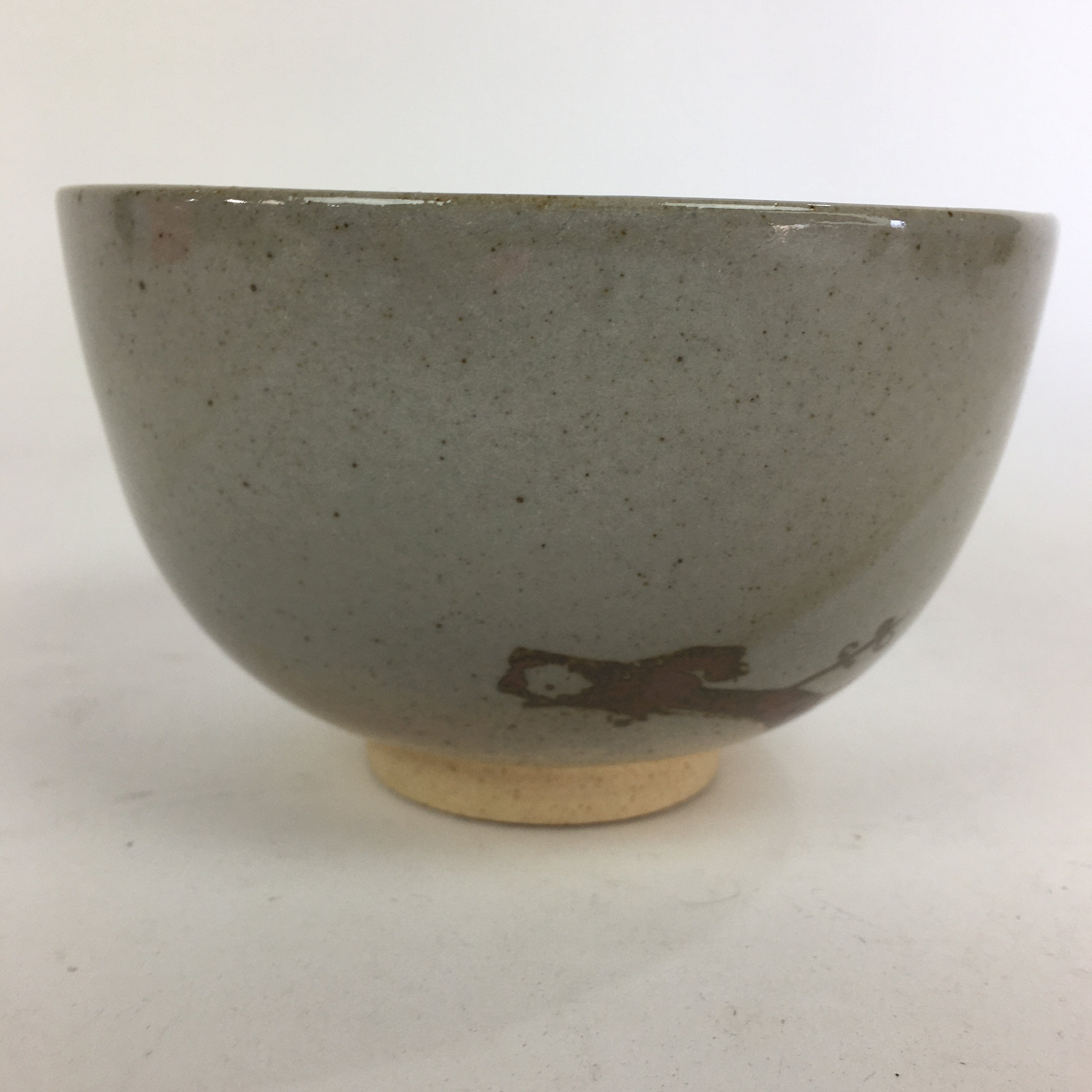 Japanese Ceramic Kyo Ware Shimizu Tea Ceremony Bowl Vtg Plum Blossom GTB761