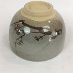 Japanese Ceramic Kyo Ware Shimizu Tea Ceremony Bowl Vtg Plum Blossom GTB761