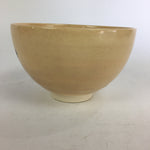 Japanese Ceramic Kyo Ware Tea Bowl Vtg Ceremony Chawan Bamboo Beige GTB765