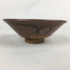Japanese Ceramic Kyo Ware Tea Ceremony Green Tea Bowl Vtg Brown Chawan GTB842