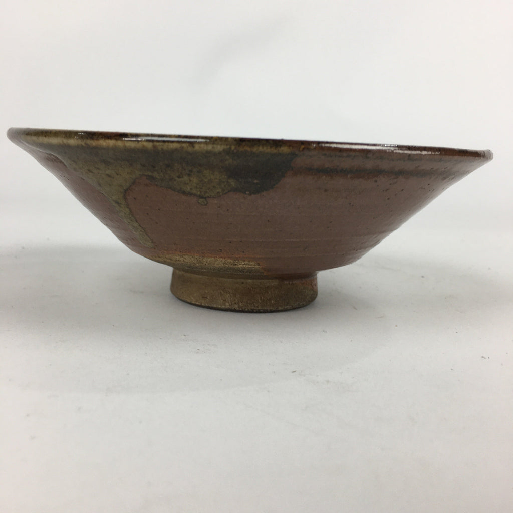 Japanese Ceramic Kyo Ware Tea Ceremony Green Tea Bowl Vtg Brown Chawan GTB842