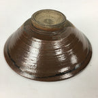 Japanese Ceramic Kyo Ware Tea Ceremony Green Tea Bowl Vtg Brown Chawan GTB842