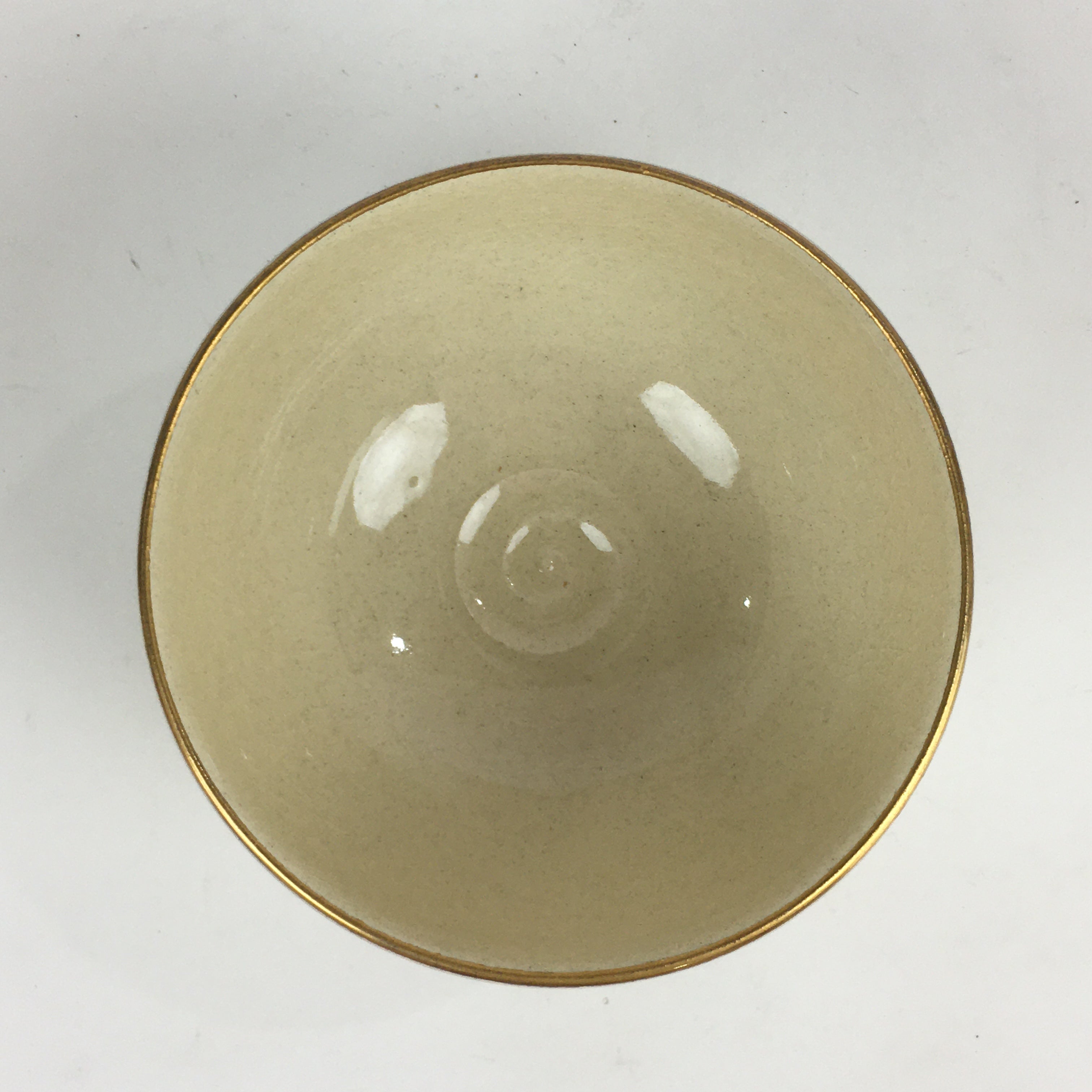 Japanese Ceramic Kyo Ware Tea Ceremony Green Tea Bowl Vtg Chawan GTB923