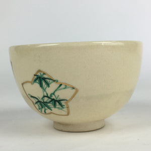 Japanese Ceramic Kyo Ware Tea Ceremony Green Tea Bowl Vtg Chawan GTB924