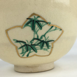 Japanese Ceramic Kyo Ware Tea Ceremony Green Tea Bowl Vtg Chawan GTB924