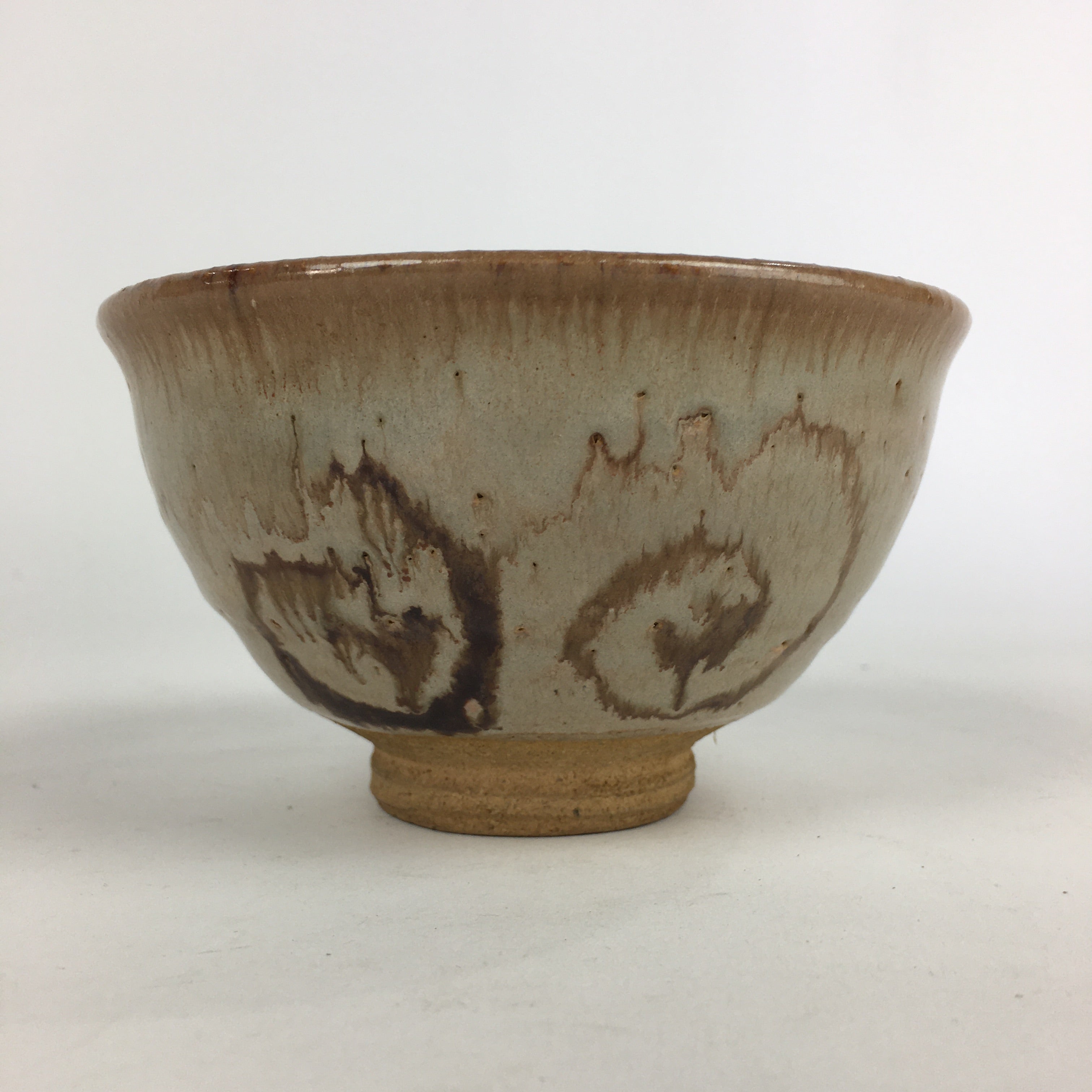 Japanese Ceramic Kyo Ware Tea Ceremony Green Tea Bowl Vtg Chawan GTB936