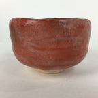 Japanese Ceramic Kyoto Raku ware Tea Ceremony Bowl Vtg Akaraku Red GTB756
