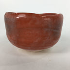Japanese Ceramic Kyoto Raku ware Tea Ceremony Bowl Vtg Akaraku Red GTB756