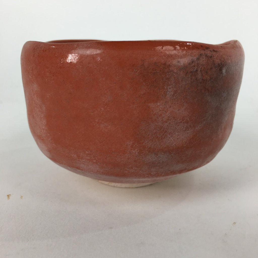 Japanese Ceramic Kyoto Raku ware Tea Ceremony Bowl Vtg Akaraku Red GTB756