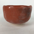 Japanese Ceramic Kyoto Raku ware Tea Ceremony Bowl Vtg Akaraku Red GTB756