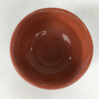 Japanese Ceramic Kyoto Raku ware Tea Ceremony Bowl Vtg Akaraku Red GTB756
