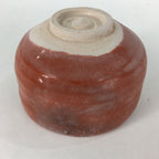 Japanese Ceramic Kyoto Raku ware Tea Ceremony Bowl Vtg Akaraku Red GTB756
