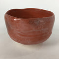 Japanese Ceramic Kyoto Raku ware Tea Ceremony Bowl Vtg Akaraku Red GTB756