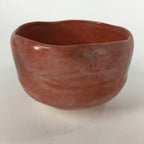Japanese Ceramic Kyoto Raku ware Tea Ceremony Bowl Vtg Akaraku Red GTB756