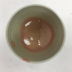 Japanese Ceramic Kyoto Shimizu Ware Tea Ceremony Bowl Vtg White Pink Glaze GTB75