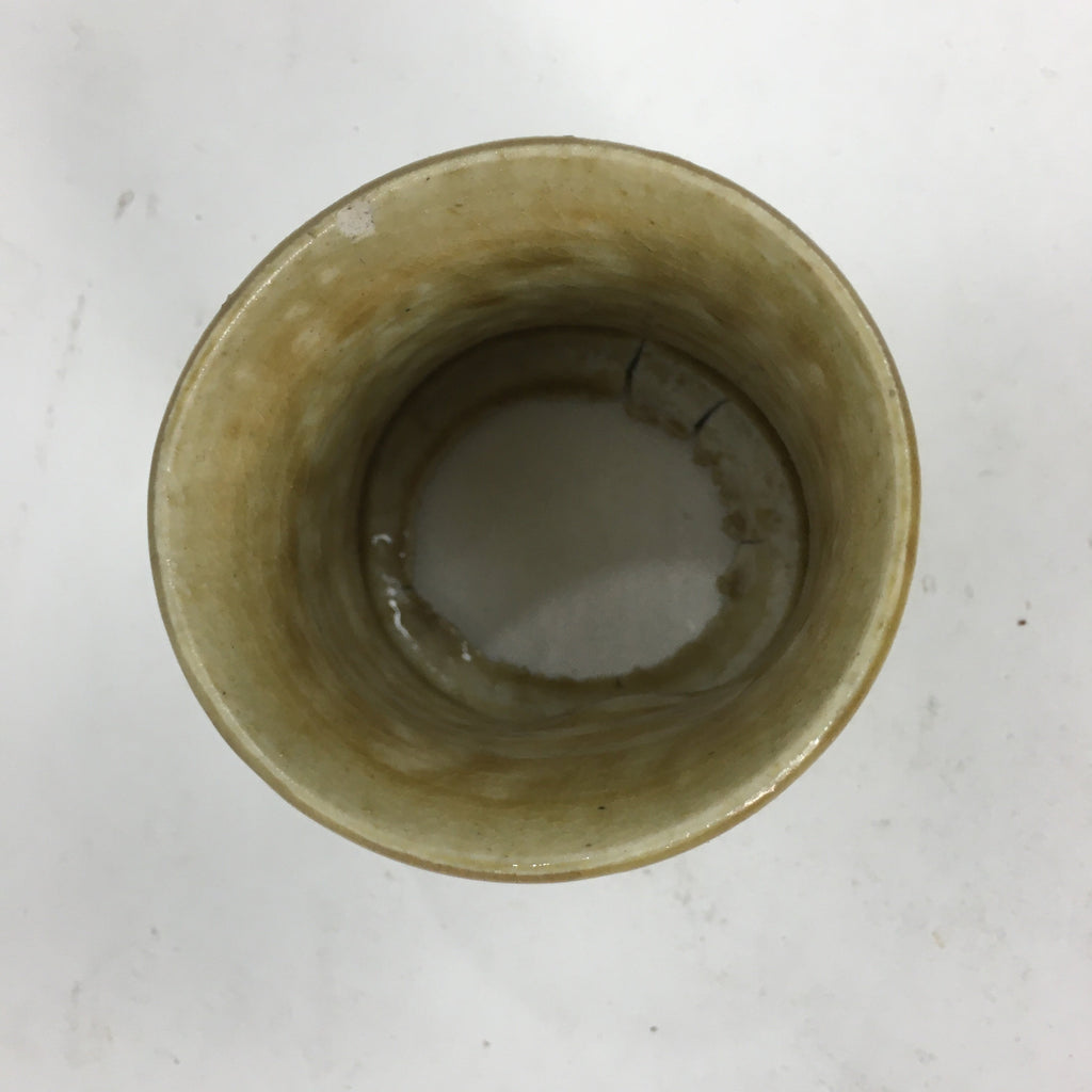 Japanese Ceramic Ladle Rest Lid Stand Tea Ceremony Kiseto Ware Vtg Futaoki TG135