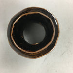 Japanese Ceramic Ladle Rest Lid Stand Tea Ceremony Vtg Futaoki Brown TG115