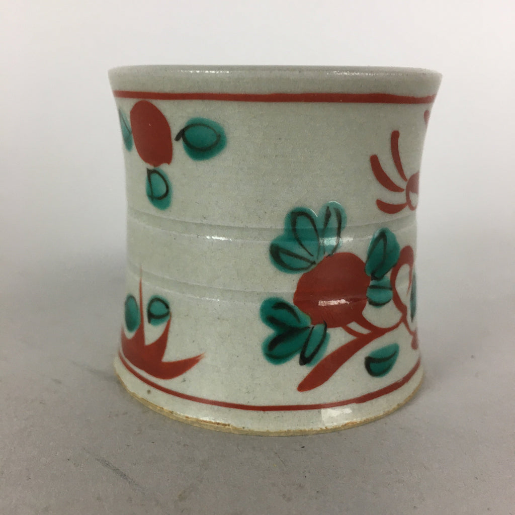 Japanese Ceramic Ladle Rest Lid Stand Tea Ceremony Vtg Futaoki Flower TG116