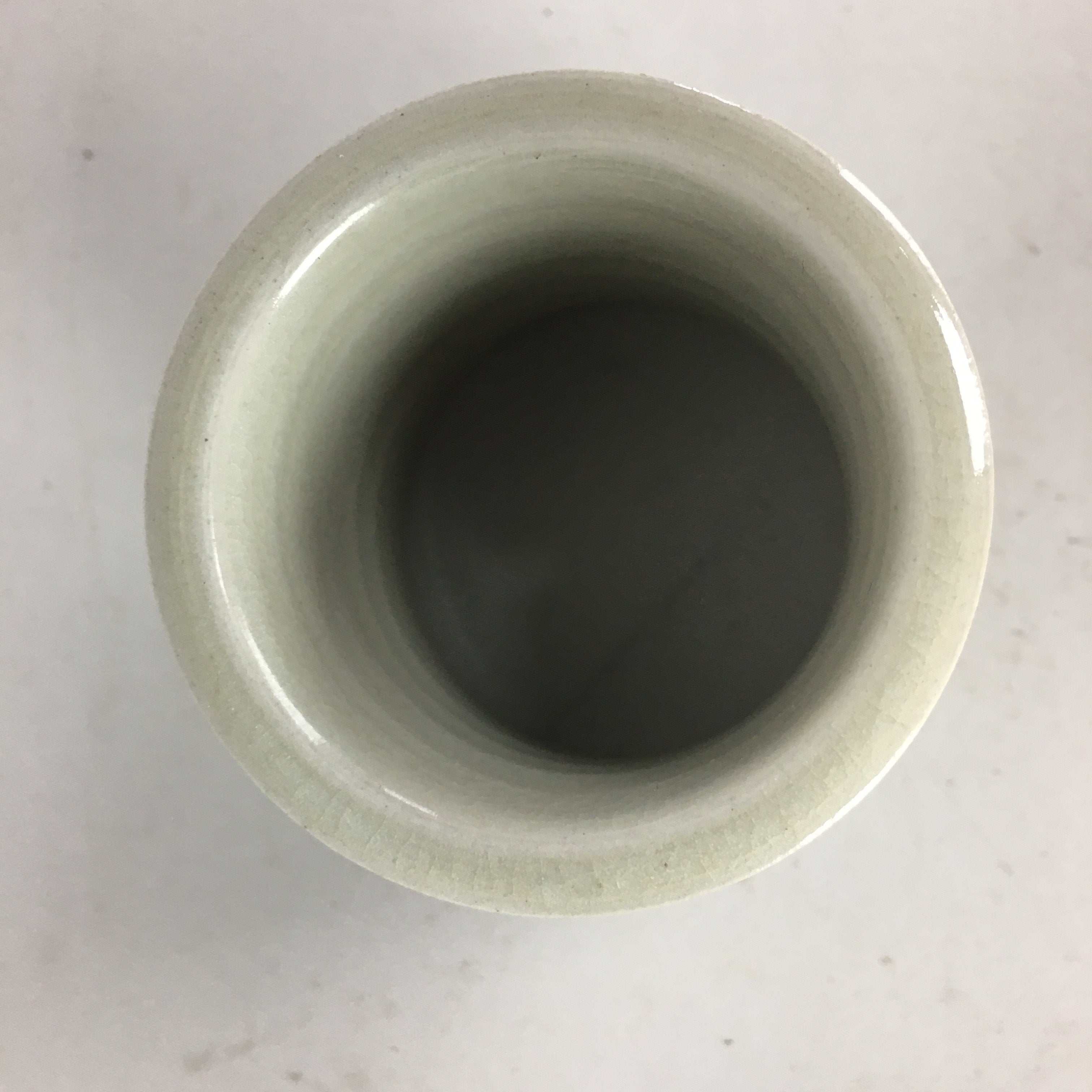 Japanese Ceramic Ladle Rest Lid Stand Tea Ceremony Vtg Futaoki Flower TG116