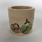 Japanese Ceramic Ladle Rest Lid Stand Tea Ceremony Vtg Futaoki Hina Doll TG145