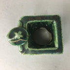 Japanese Ceramic Ladle Rest Lid Stand Tea Ceremony Vtg Futaoki Oribe TG106