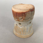 Japanese Ceramic Ladle Rest Lid Stand Tea Ceremony Vtg Futaoki TG113