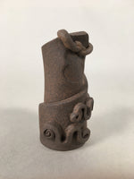 Japanese Ceramic Ladle Rest Lid Stand Tea Ceremony Vtg Futaoki TG114