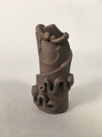 Japanese Ceramic Ladle Rest Lid Stand Tea Ceremony Vtg Futaoki TG114