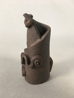 Japanese Ceramic Ladle Rest Lid Stand Tea Ceremony Vtg Futaoki TG114