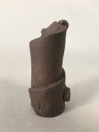 Japanese Ceramic Ladle Rest Lid Stand Tea Ceremony Vtg Futaoki TG114
