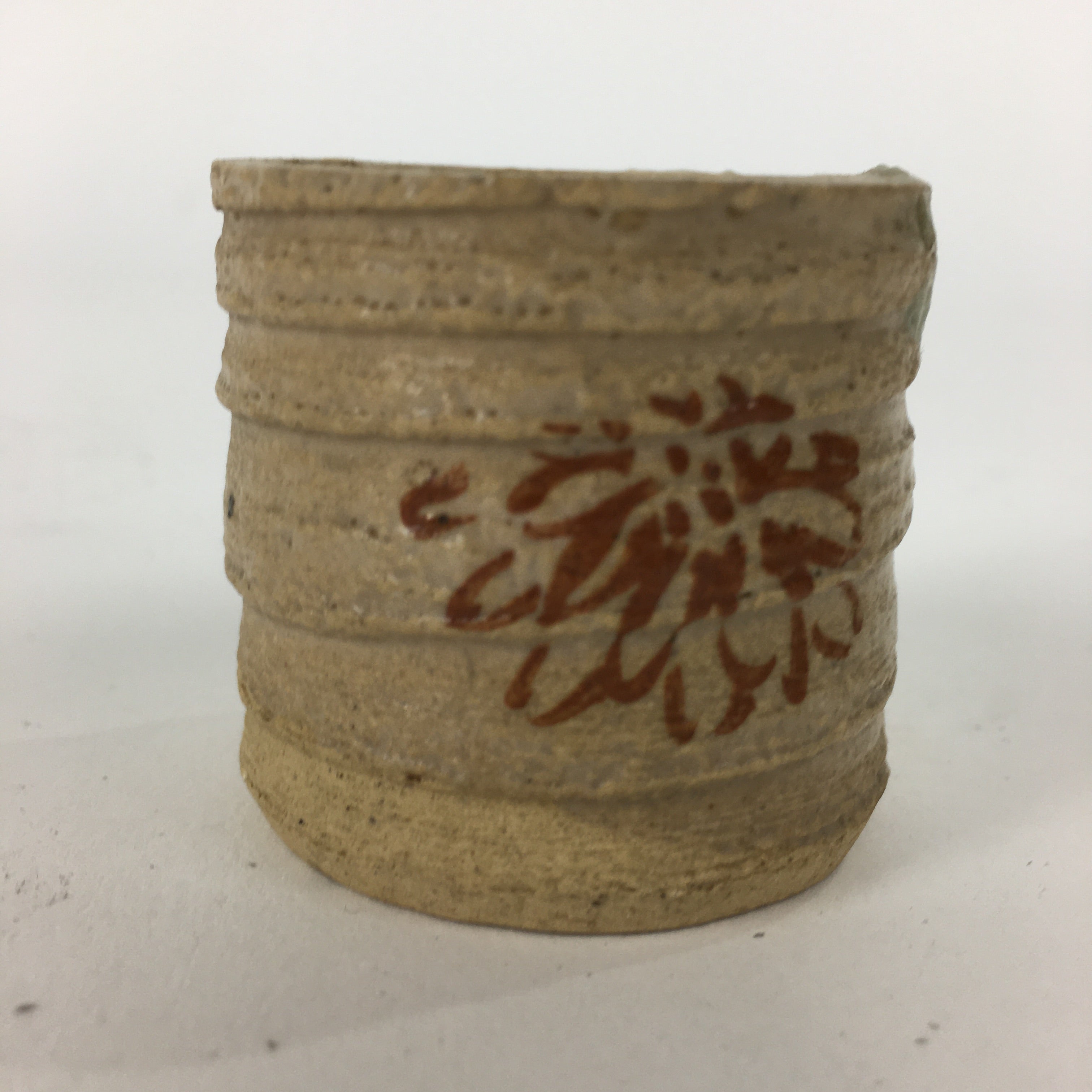 Japanese Ceramic Ladle Rest Lid Stand Tea Ceremony Vtg Futaoki TG172
