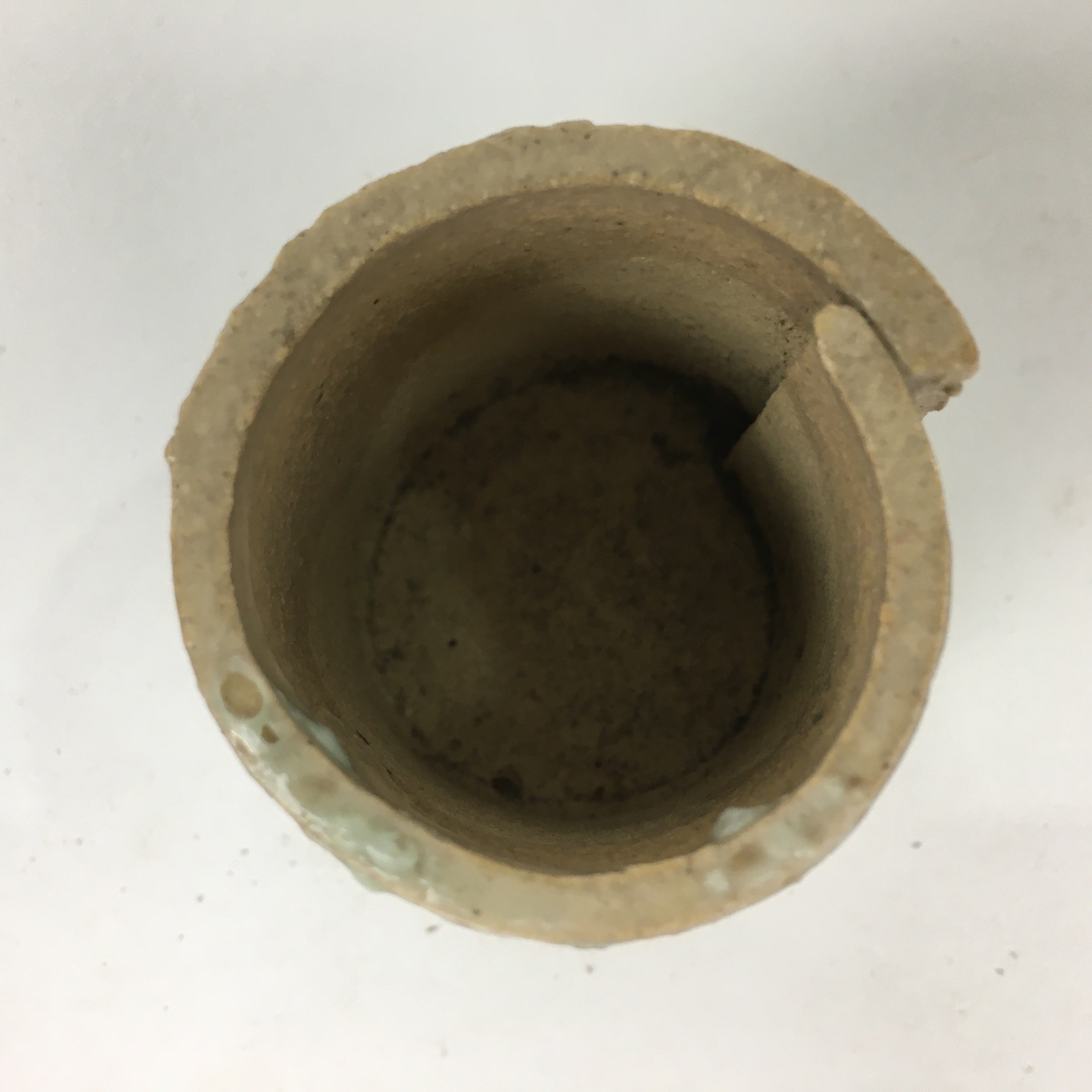 Japanese Ceramic Ladle Rest Lid Stand Tea Ceremony Vtg Futaoki TG172