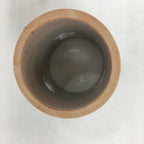 Japanese Ceramic Ladle Rest Lid Stand Tea Ceremony Vtg Petal Gray Futaoki TG157