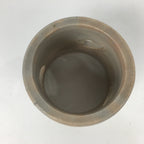 Japanese Ceramic Ladle Rest Lid Stand Tea Ceremony Vtg Petal Gray Futaoki TG163