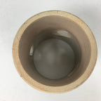 Japanese Ceramic Ladle Rest Lid Stand Tea Ceremony Vtg Petal Gray Futaoki TG163