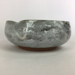 Japanese Ceramic Large Bowl Vtg Kyoyaki Pottery White Brown Oobachi PX548