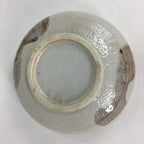 Japanese Ceramic Large Bowl Vtg Shinoyaki Pottery White Brown Oobachi PP577