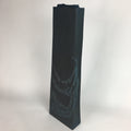 Japanese Ceramic Large Flower Vase Kabin Vtg Pottery Bluish Black Ikebana FV925