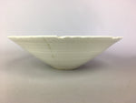 Japanese Ceramic Large Plate Vtg Ohzara Pottery Round white C1930 PP495