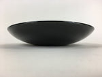 Japanese Ceramic Large Plate Vtg Pottery Party Serving Plate Black PP949