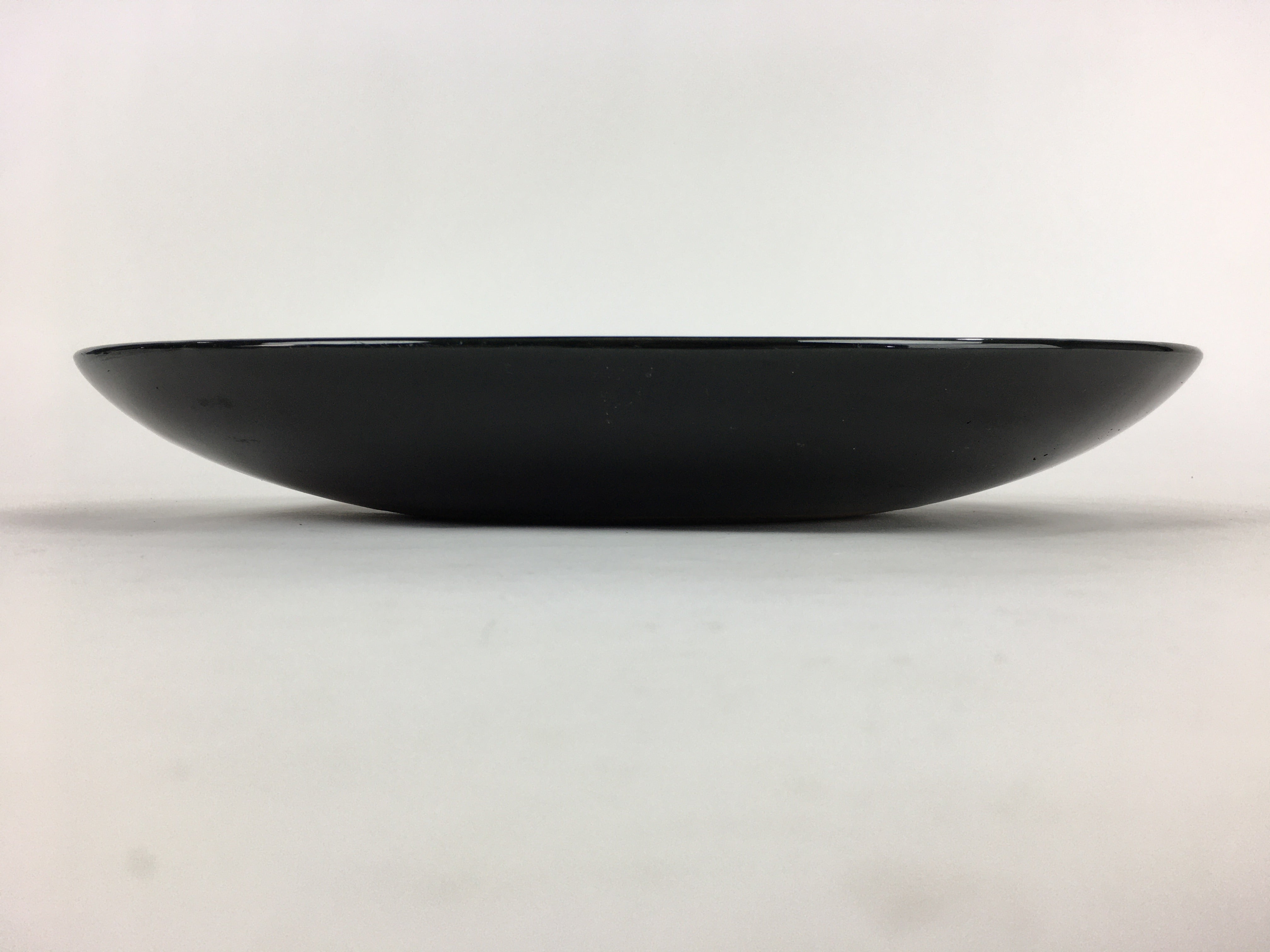 Japanese Ceramic Large Plate Vtg Pottery Party Serving Plate Black PP949