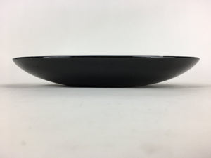 Japanese Ceramic Large Plate Vtg Pottery Party Serving Plate Black PP949