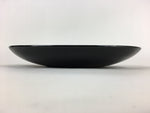 Japanese Ceramic Large Plate Vtg Pottery Party Serving Plate Black PP949