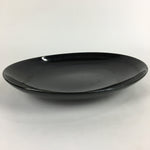 Japanese Ceramic Large Plate Vtg Pottery Party Serving Plate Black PP949