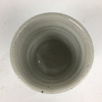 Japanese Ceramic Large Teacup Yunomi Vtg Pottery White Blue Sencha PP890