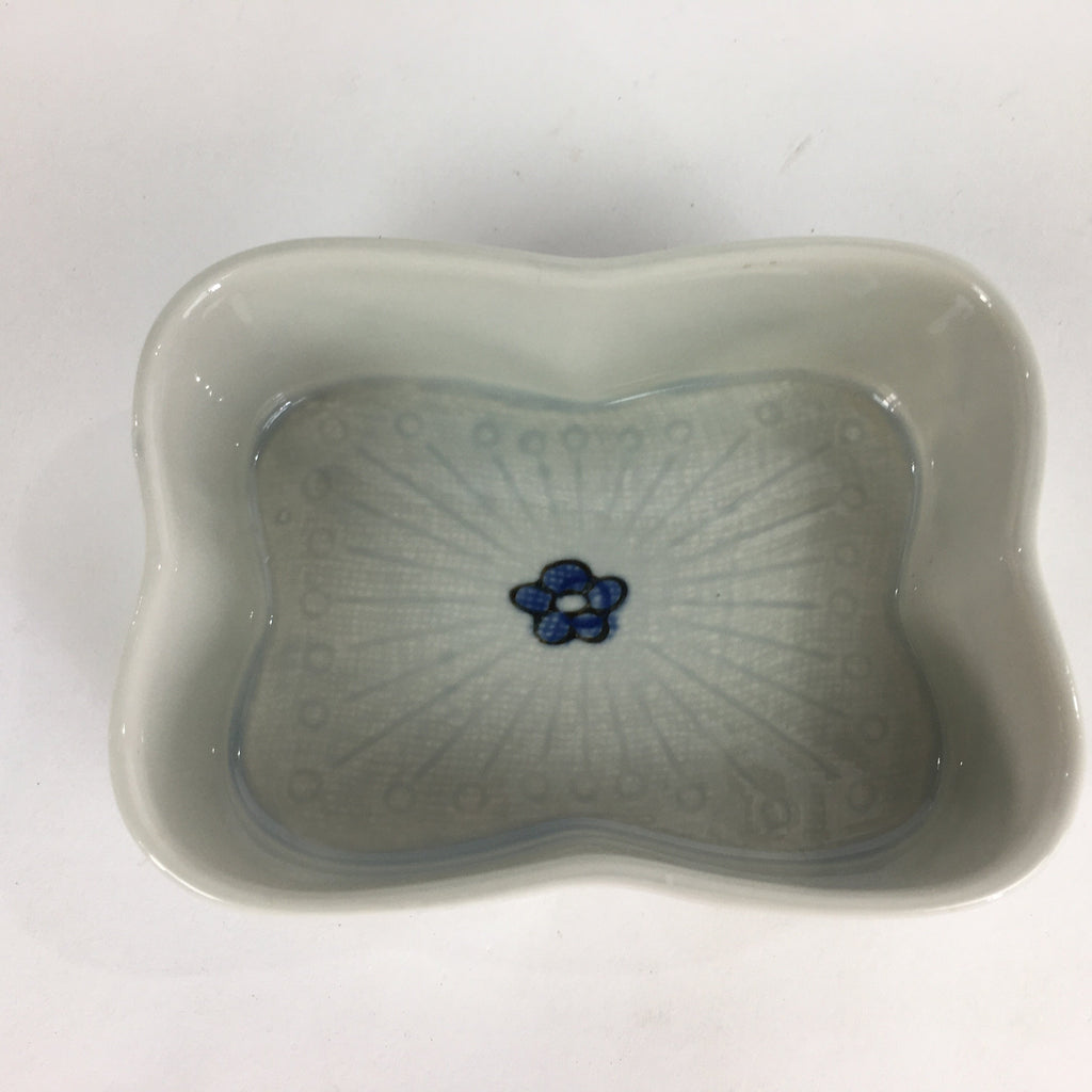 Japanese Ceramic Lidded Plate Bowl Vtg Arita ware Masamine Floral Pattern PP536